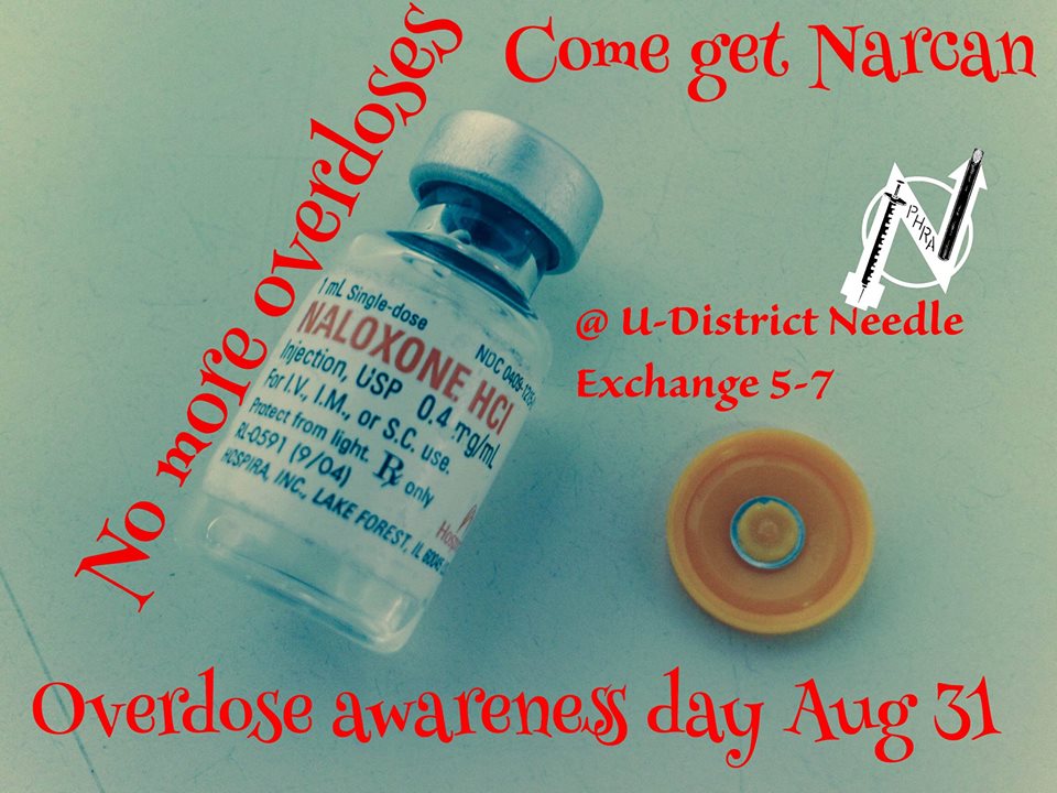 August 31st is international overdose Awareness day.